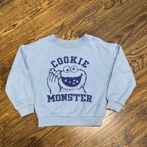 GAP Cookie Monster Kids Sweatshirt - Light Blue